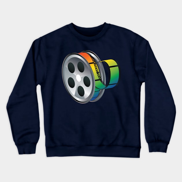 Movie Reel Crewneck Sweatshirt by AnnArtshock